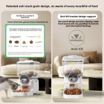Intelligent visual cat and dog automatic feeder, rechargeable monitoring feeder with pitch timing - Image 4