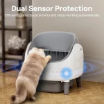 Self Cleaning Litter Box, Automatic Cat bedpan with Open-Top Design, APP Control, Dual Safety Sensors, Suitable for Multi-cat - Image 3