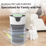 USMILEPET New Arrival Air Purifiers for Home Quiet High Sensitivity Air Cleaner Built-in Smart Sensor Pet Hair Air Purifier - Image 2