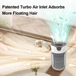 USMILEPET New Arrival Air Purifiers for Home Quiet High Sensitivity Air Cleaner Built-in Smart Sensor Pet Hair Air Purifier - Image 5