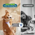 Dog Grooming Kit with Vacuum Suction, 5 in 1 Clipper Set with 2.5L Vacuum Cleaner for Shedding, Low Noise Pet Grooming Tool - Image 2