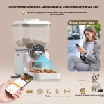 Intelligent visual cat and dog automatic feeder, rechargeable monitoring feeder with pitch timing - Image 2